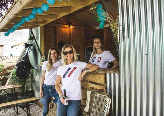 T-shirt Diagonale Blanc – Femme – MIF