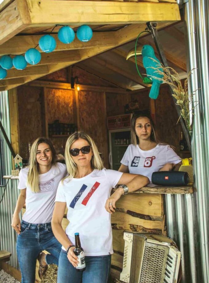 T-shirt Diagonale Blanc – Femme – MIF