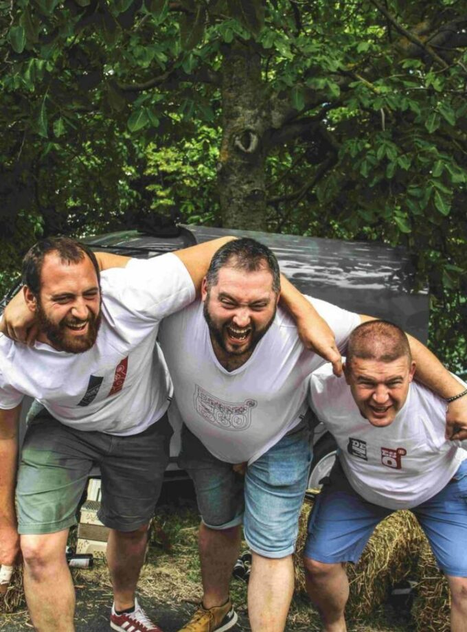 T-shirt Diagonales Blanc – Homme – MIF