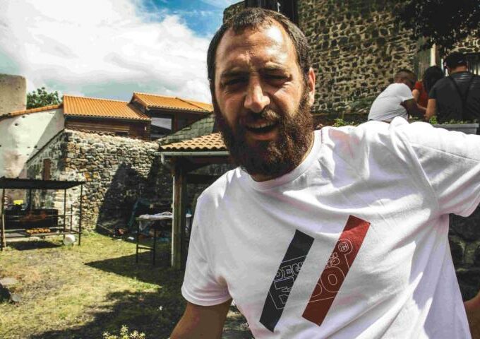 T-shirt Diagonales Blanc – Homme – MIF